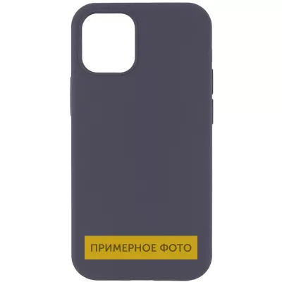 Чохол Silicone Case Full Protective (AA) NO LOGO для Apple iPhone 16 (6.1") Сірий / Dark Gray