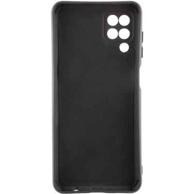 Чохол TPU GETMAN Liquid Silk Full Camera для Samsung Galaxy A12 Чорний / Black