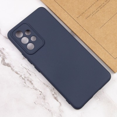 Чохол TPU GETMAN Liquid Silk Full Camera для Samsung Galaxy A52 4G / A52 5G / A52s Синій / Midnight Blue