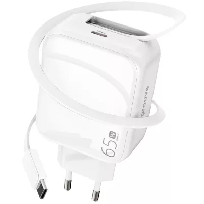 Зарядний Пристрій Proove Fixtape GaN Type-C 65W (WCFP65010202) white