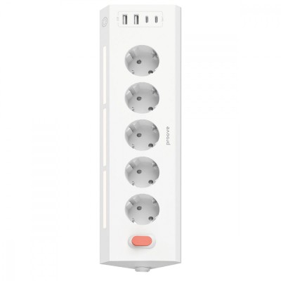 Мережевий фільтр Proove Prism Socket (5xAC + 2xType-C + 2xUSB) 1.6m (PSPS25002202) white