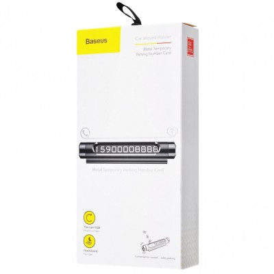 Паркувальна Карта Baseus Temporary Parking Number Card (ACNUM-01) black