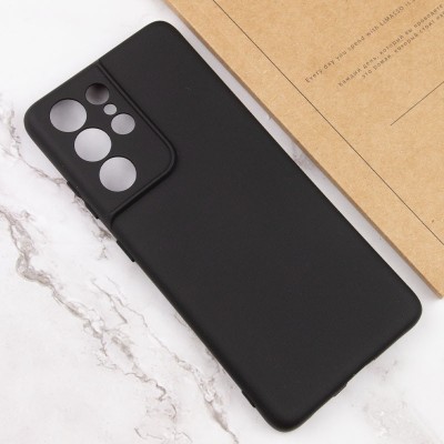 Чохол TPU GETMAN Liquid Silk Full Camera для Samsung Galaxy S21 Ultra Чорний / Black Чохол TPU GETMAN Liquid Silk Full Camera для Samsung Galaxy S21 Ultra Чорний / Black