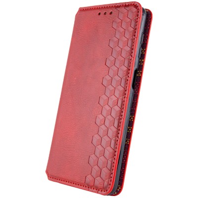 Шкіряний чохол книжка GETMAN Cubic (PU) для Samsung Galaxy A16 4G/5G Червоний