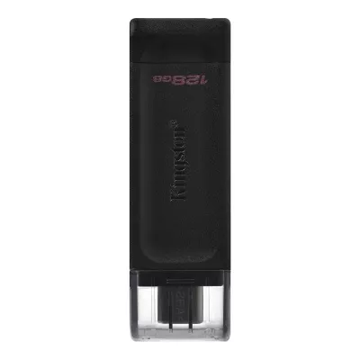 Флеш-накопичувач USB3.2 128GB Type-C Kingston DataTraveler 70 Black (DT70/128GB)