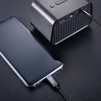 Кабель Baseus Yiven Type-C/3.5mm (CAM01-01) Black