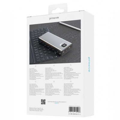 Портативна батарея Proove 20000mAh 22.5W Guardian (PBG222210004) Metal Gray