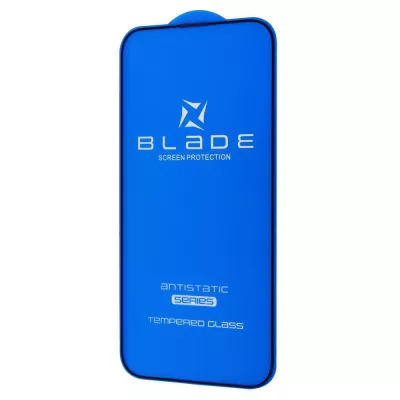 Захисне скло iPhone 14 Pro Max/15 Plus/16 Plus BLADE ANTISTATIC Series Full Glue black