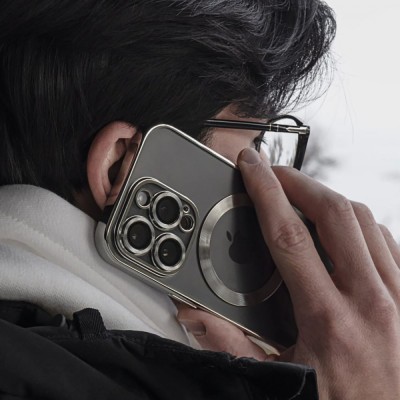 Чохол Metal Matte Case with Magnetic Ring iPhone 14 Pro black