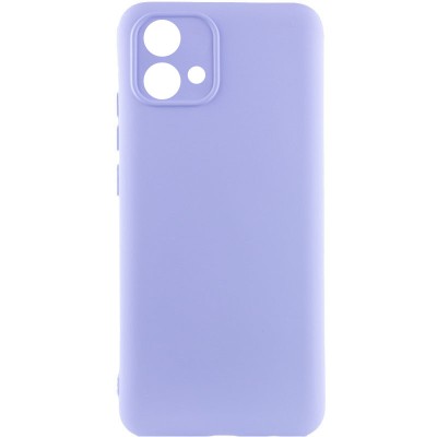 Чохол Silicone Cover Lakshmi Full Camera (AA) для Motorola Moto G84 Бузковий / Dasheen
