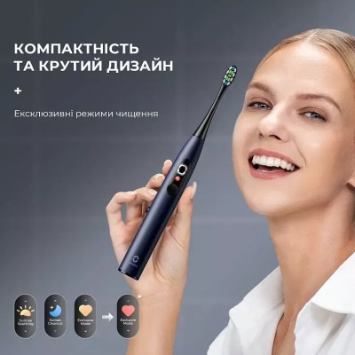 Щітка Зубна Xiaomi Oclean X Pro Digital Smart Sonic Electric Toothbrush Global Dark Blue