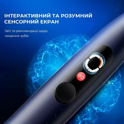 Щітка Зубна Xiaomi Oclean X Pro Digital Smart Sonic Electric Toothbrush Global Dark Blue