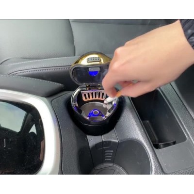 Автомобільна попільничка з запальничкою YATE N12D silver (N12D)