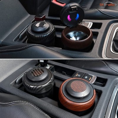 Автомобільна попільничка з запальничкою YATE N17D black (N17D)