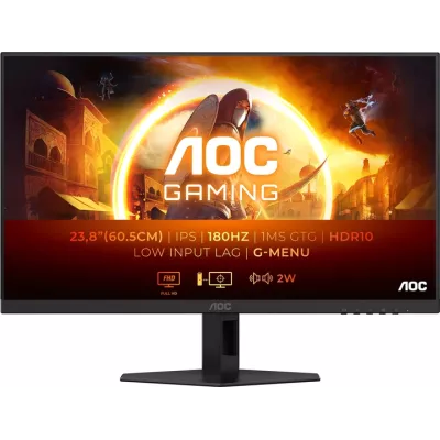 Монiтор TFT AOC 23.8" 24G4XE IPS FHD 300nit 180Hz 1ms 2*HDMI DP G-Sync MM Black/Grey