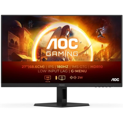 Монiтор TFT AOC 27" 27G4XE IPS FHD 300nit 180Hz 1ms 2*HDMI DP G-Sync MM Black/Grey