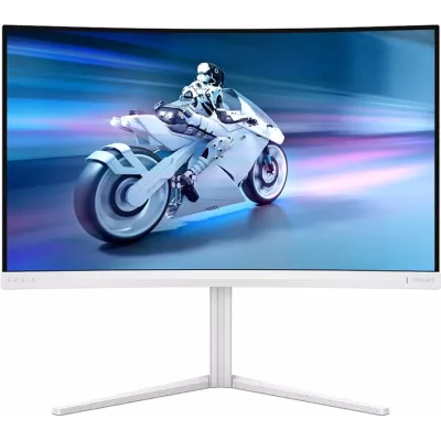 Монiтор TFT PHILIPS 27" Evnia 27M2C5501/00 VA Curved QHD 180Hz HDMI DP HAS Ambiglow White