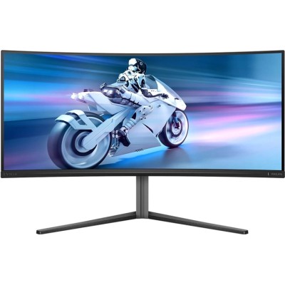 Монiтор TFT PHILIPS 34" Evnia 34M2C6500/00 QD-OLED Curved WQHD 175Hz HDMI DP USB HAS