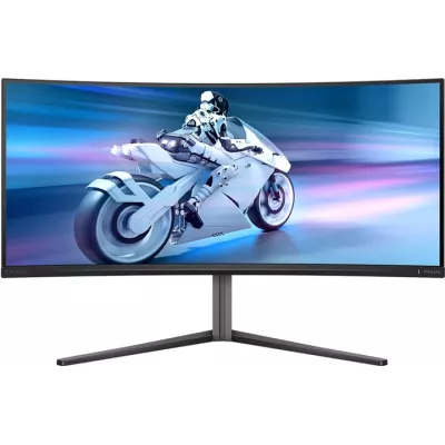 Монiтор TFT PHILIPS 34" Evnia 34M2C6500/00 QD-OLED Curved WQHD 175Hz HDMI DP USB HAS
