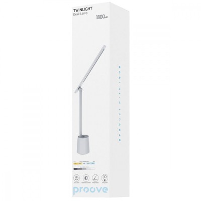 Настільна лампа Proove TwinLight 1800 mAh (PLTW00010002) White