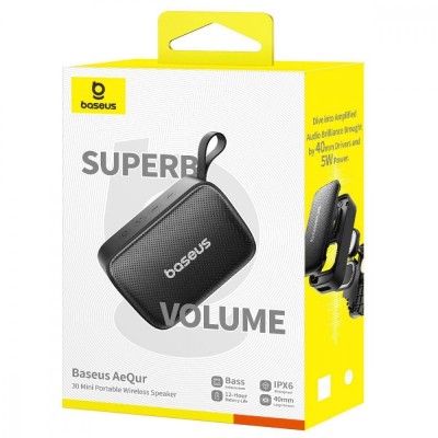 Портативна Акустика Baseus AeQur 30 Mini (A20077900123-00) black