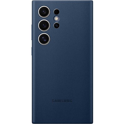 Шкіряний чохол Leather Case (AAA) для Samsung Galaxy S24 Ultra Navy Blue