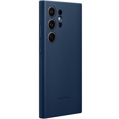 Шкіряний чохол Leather Case (AAA) для Samsung Galaxy S24 Ultra Navy Blue