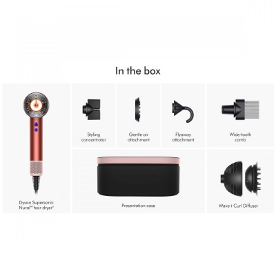 Фен Dyson Supersonic HD16 Nural Strawberry Bronze/Blush Pink (561725-01) з боксом EU