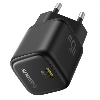 Зарядний Пристрій Baseus PicoGo GaN Fast Charger Type-C 45W (P10176800123-00) Black