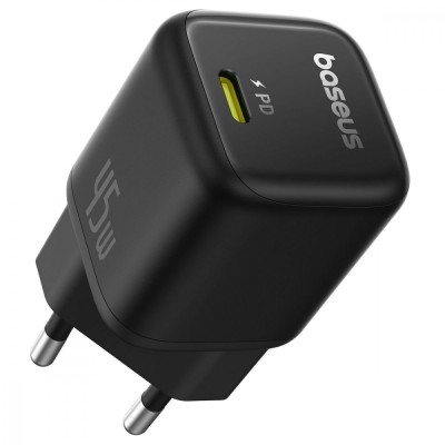 Зарядний Пристрій Baseus PicoGo GaN Fast Charger Type-C 45W (P10176800123-00) Black