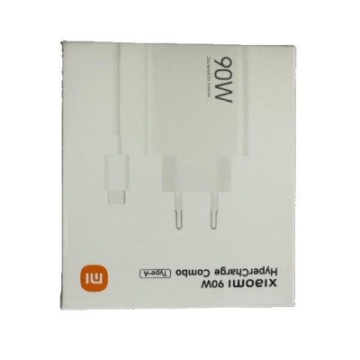 Зарядний пристрій Xiaomi 90W HyperCharge Combo (Type-A) (BHR07ZBEU) білий + кабель USB-C