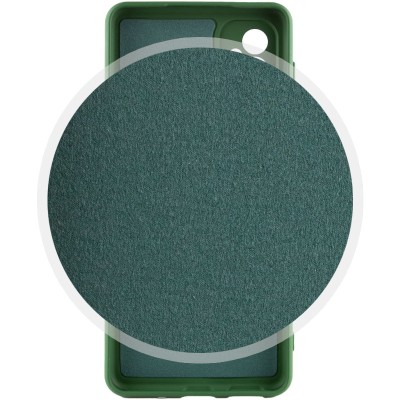Чохол TPU GETMAN Liquid Silk Full Camera для Motorola Moto G24 Зелений / Dark green