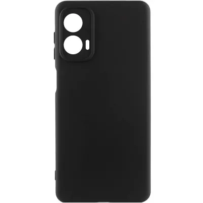 Чохол TPU GETMAN Liquid Silk Full Camera для Motorola Moto G24 Чорний / Black