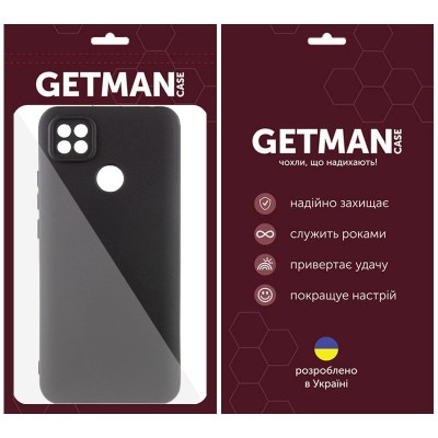 Чохол TPU GETMAN Liquid Silk Full Camera для Xiaomi Redmi 9C Чорний / Black