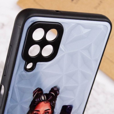 TPU+PC чохол Prisma Ladies для Samsung Galaxy A22 4G Black in White