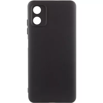 Чохол TPU GETMAN Liquid Silk Full Camera для Motorola Moto G04 / E14 Чорний / Black