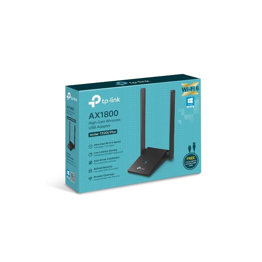 Бездротовий мережевий USB-адаптер, Archer TX20U plus TP-LINK Бездротовий мережевий USB-адаптер, Archer TX20U plus TP-LINK