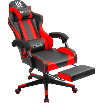 ігр. крісло DEFENDER Rock, чорно-червоне