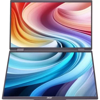 Монiтор ACER 15.6" Dual Portable PD163Qbmiuux (UM.ZP3EE.008) IPS FHD MiniHDMI 2*USB-C VESA MM Silver