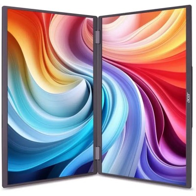 Монiтор ACER 15.6" Dual Portable PD163Qbmiuux (UM.ZP3EE.008) IPS FHD MiniHDMI 2*USB-C VESA MM Silver
