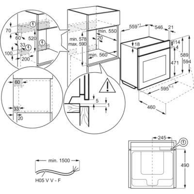 Вбуд. духовка ELECTROLUX EOF6P76BX