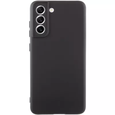 Чохол TPU GETMAN Liquid Silk Full Camera для Samsung Galaxy S21 FE Чорний / Black