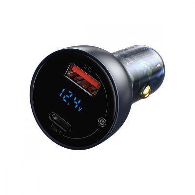 АЗП Baseus Particular Digital Display PPS Dual Quick Charger 65W USB + Type-C CCKX-C0A Black
