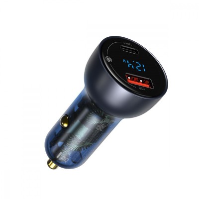 АЗП Baseus Particular Digital Display PPS Dual Quick Charger 65W USB + Type-C CCKX-C0A Black