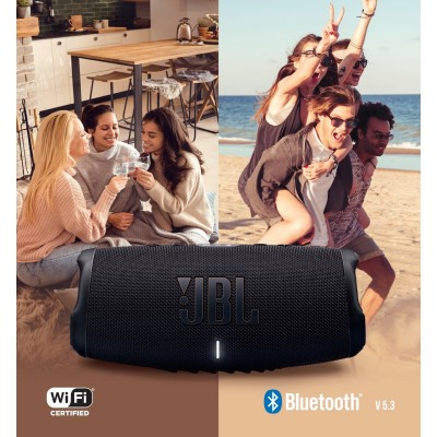 Портативна акустика JBL CHARGE 5 WI-FI (JBLCHARGE5WIFIBLK) Midnight Black