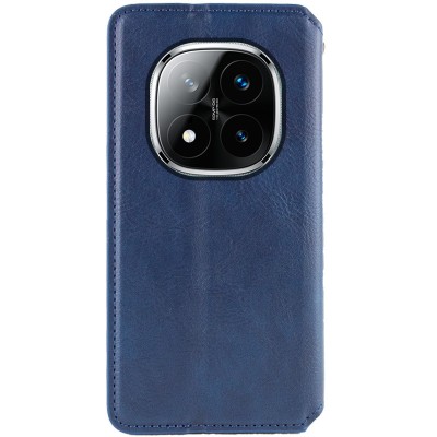Шкіряний чохол-книжка GETMAN Cubic (PU) для Xiaomi Redmi Note 14 Pro 4G Синій