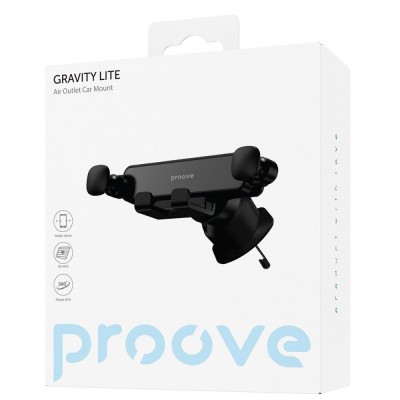Автомобільний тримач Proove Gravity Lite Air Outlet Car Mount (CHGL00000001) Black
