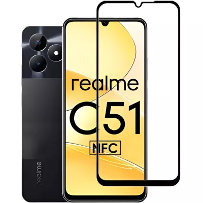Захисне скло Realme C51 4G Full Coverage Black