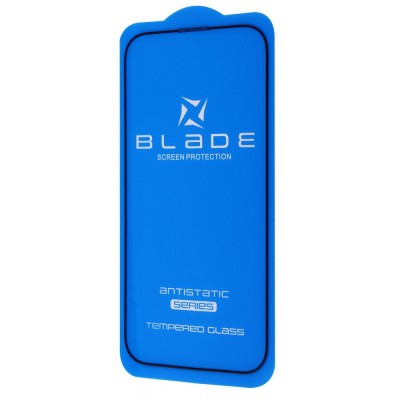 Захисне скло iPhone 14 Pro/15/16 BLADE ANTISTATIC Series Full Glue black