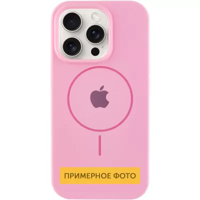 Чохол Silicone Case Full Protective (AA) with MagSafe для Apple iPhone 11 (6.1") Рожевий / Light pink